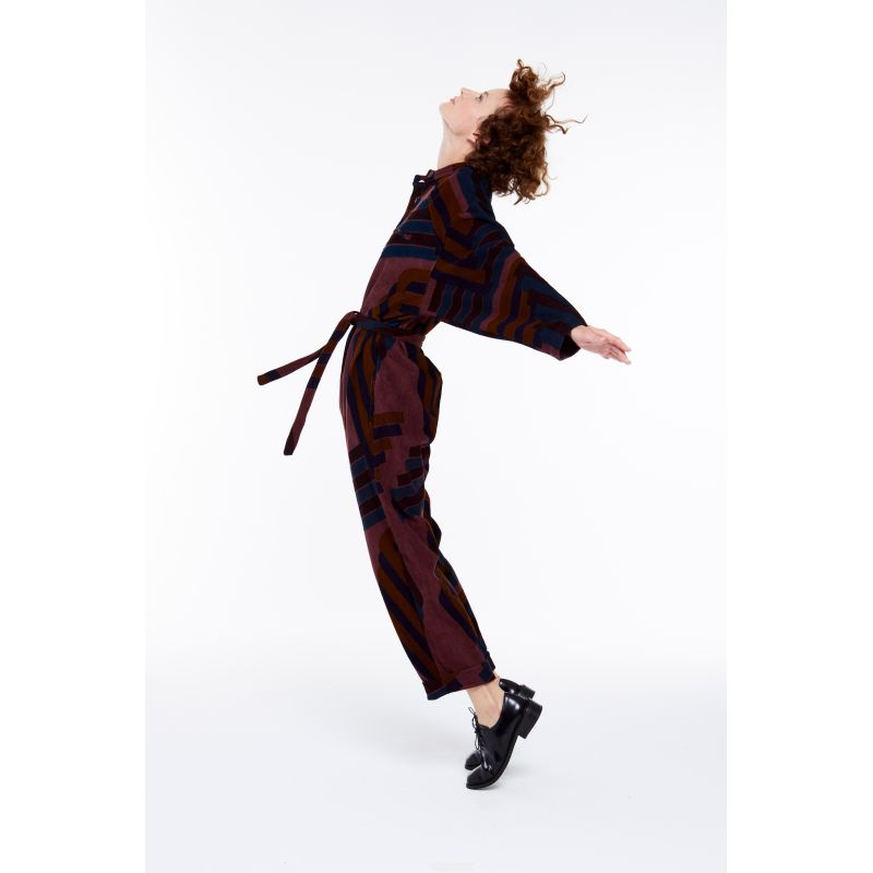 Burgundy Monica Alto Jumpsuit