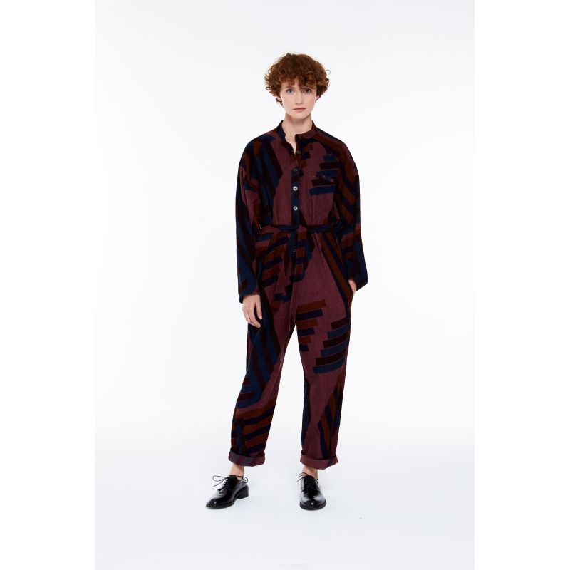 Burgundy Monica Alto Jumpsuit