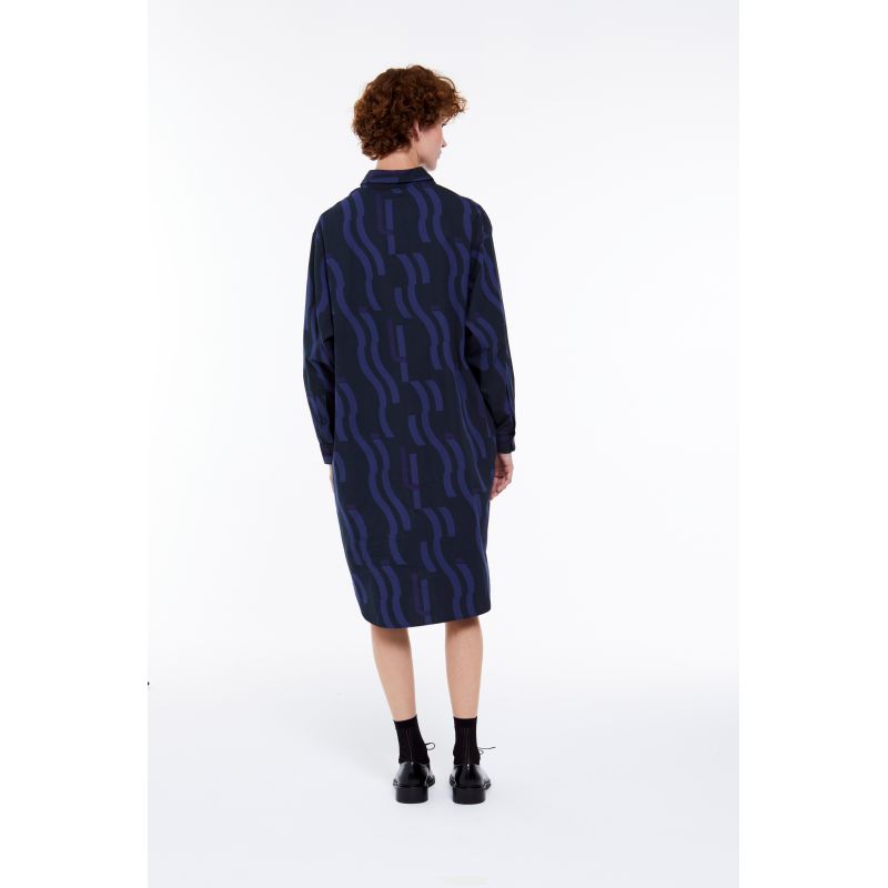 Blue Marius Wave Dress