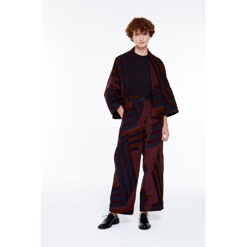 Pantalon Victor Alto Lie De Vin