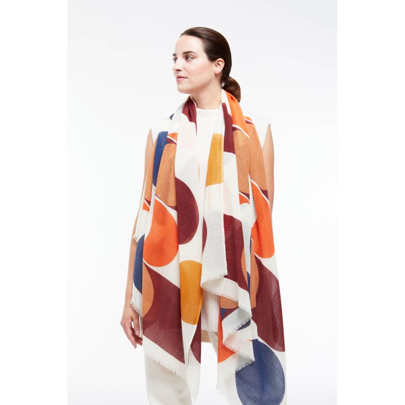 Burgundy Ondulation Scarf