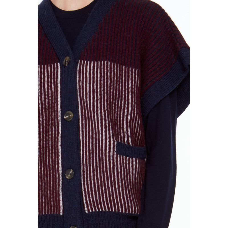 Navy Mona Module Cardigan