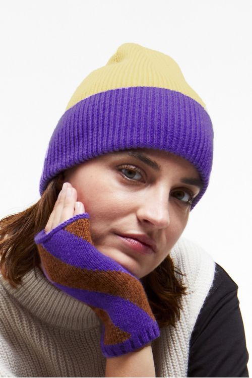 Purple Linea Beanie