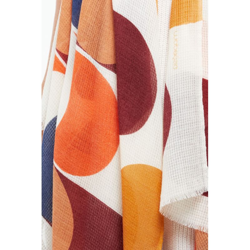 Burgundy Ondulation Scarf