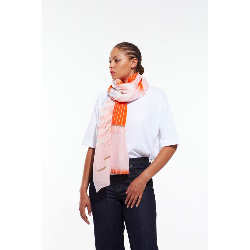 Vermilion Soleil Levant Scarf
