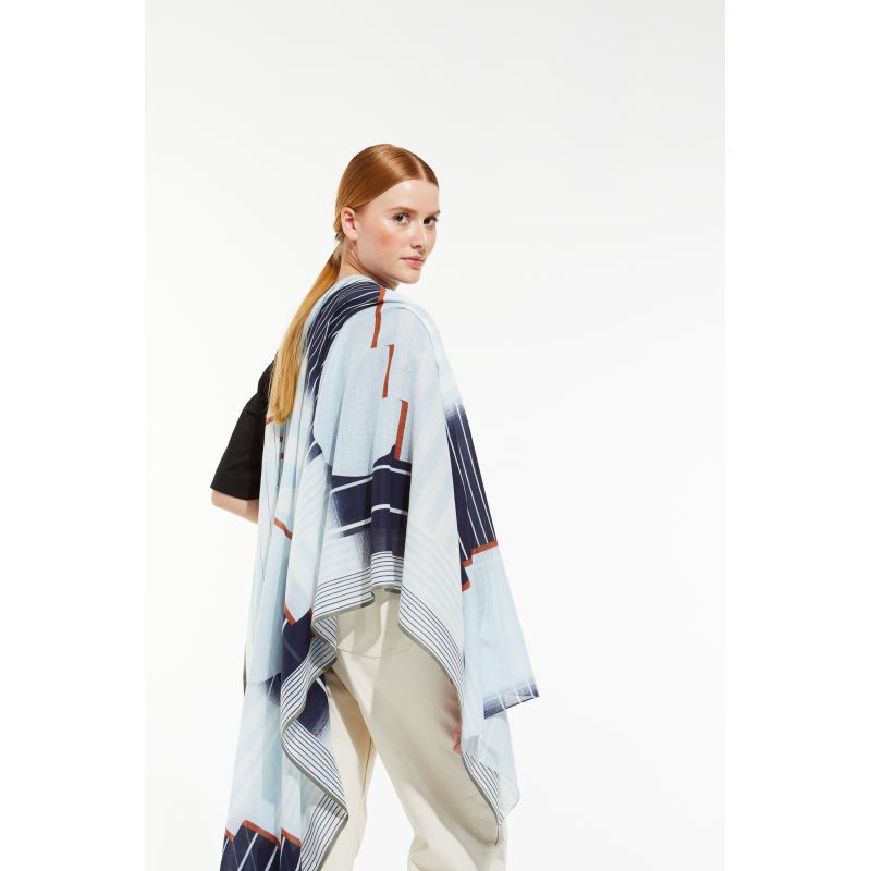 Navy Soleil Levant Scarf