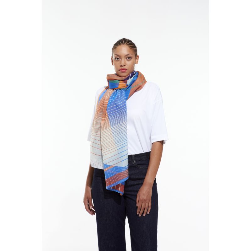Blue Eclipse Scarf