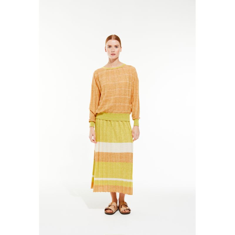 Amber Natural Lisa Jaspe Skirt