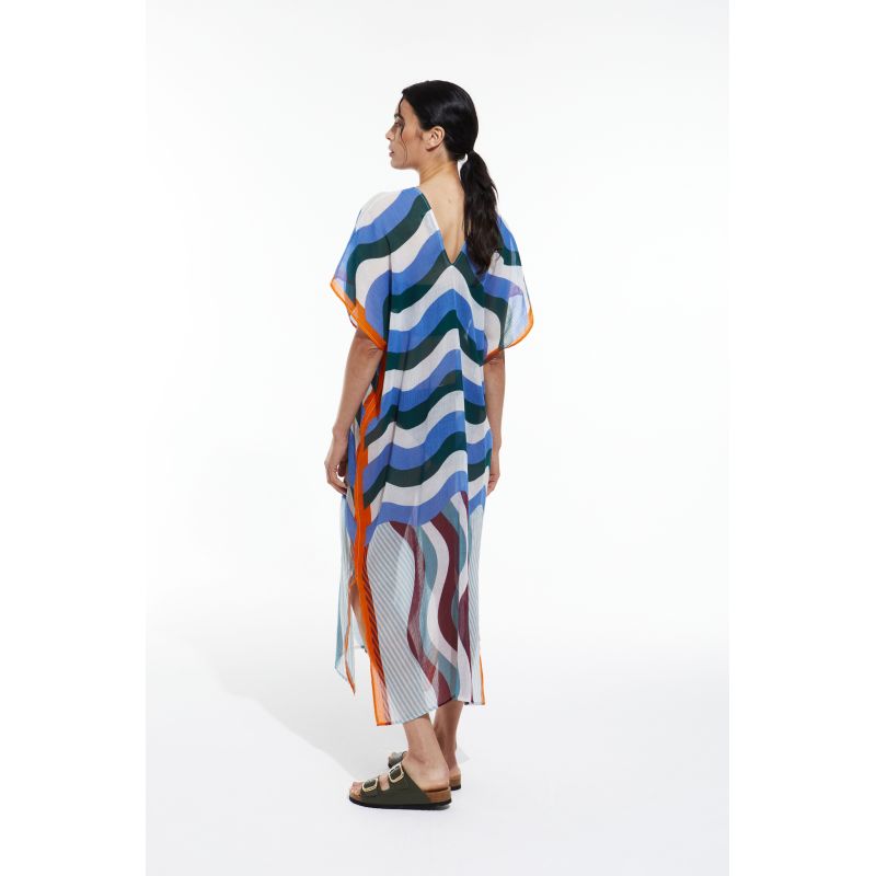 Blue Brown Hydra Gamma Dress