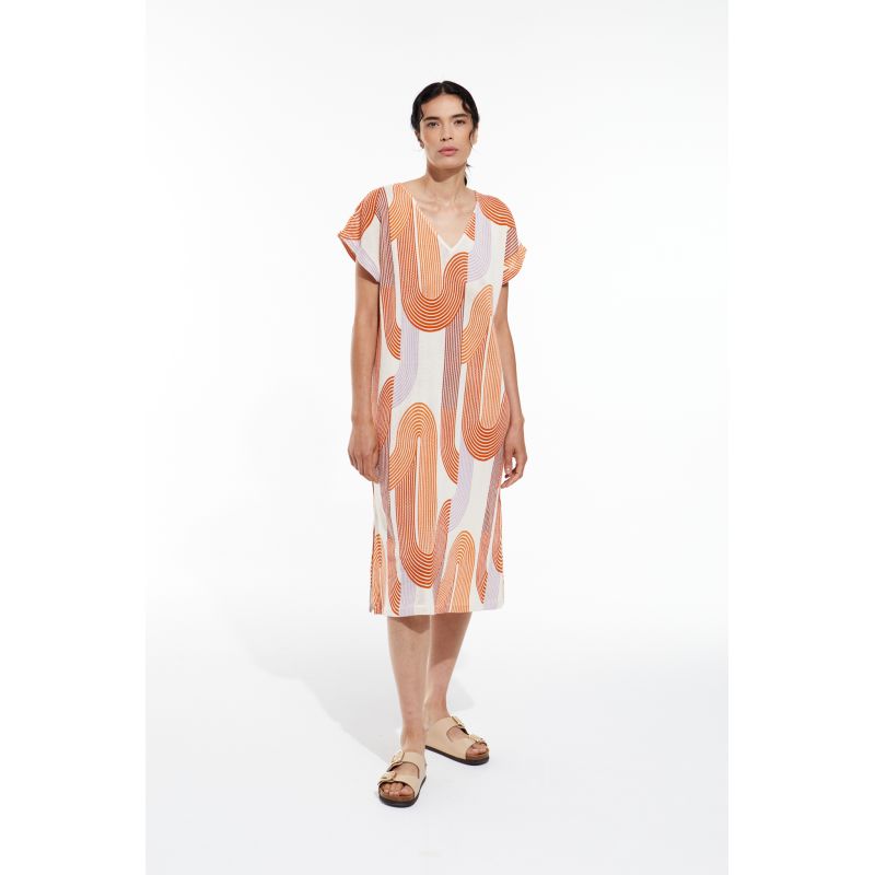 Coral Franca Zen Dress