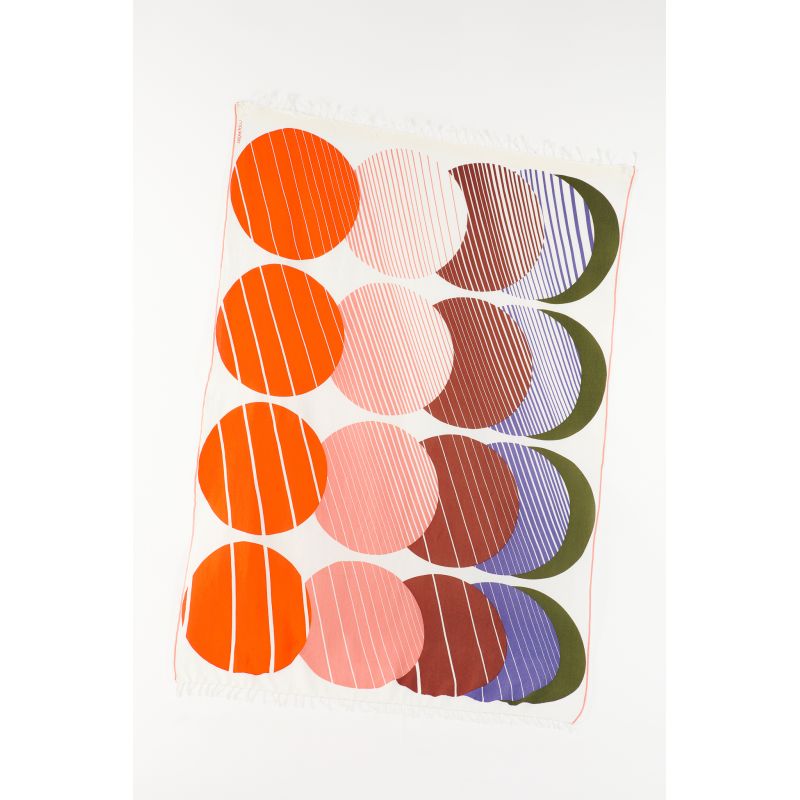 Orange Cinetique Beach Towel