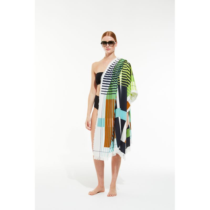 Navy Divine Beach Towel