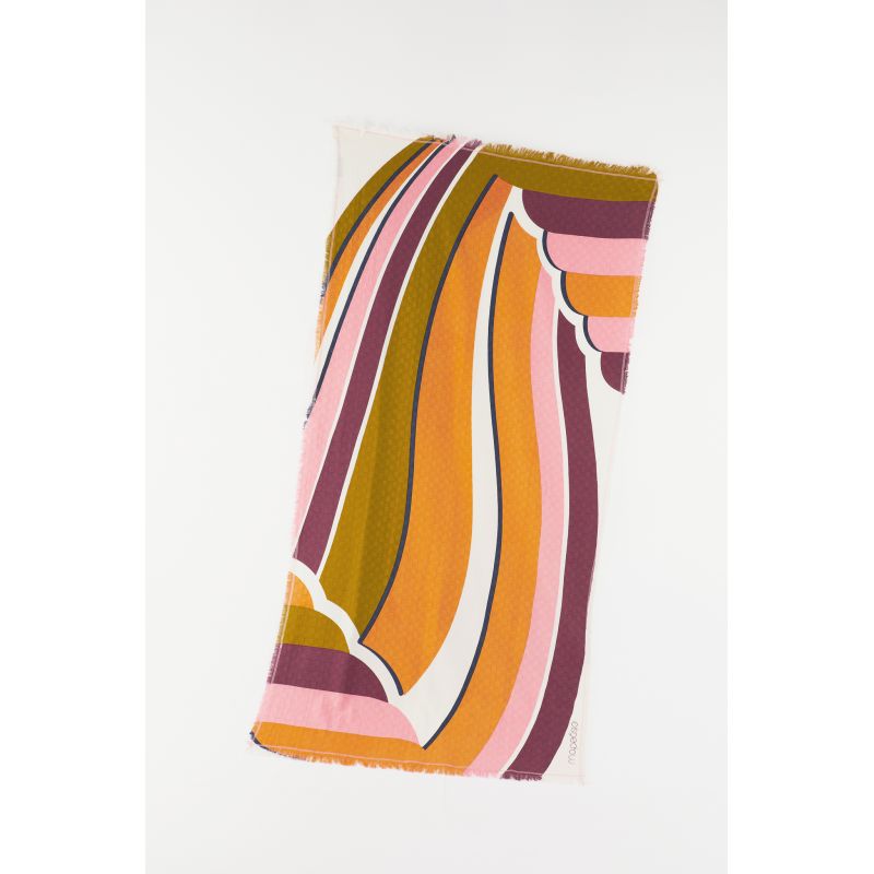 Pink La Vague Beach Towel