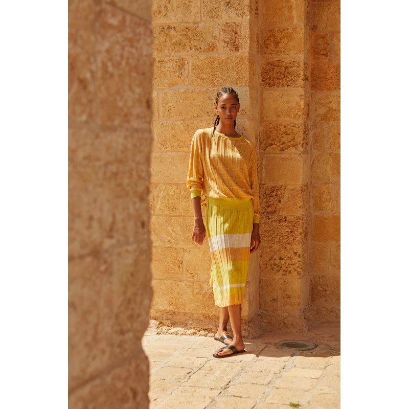 Amber Natural Lisa Jaspe Skirt