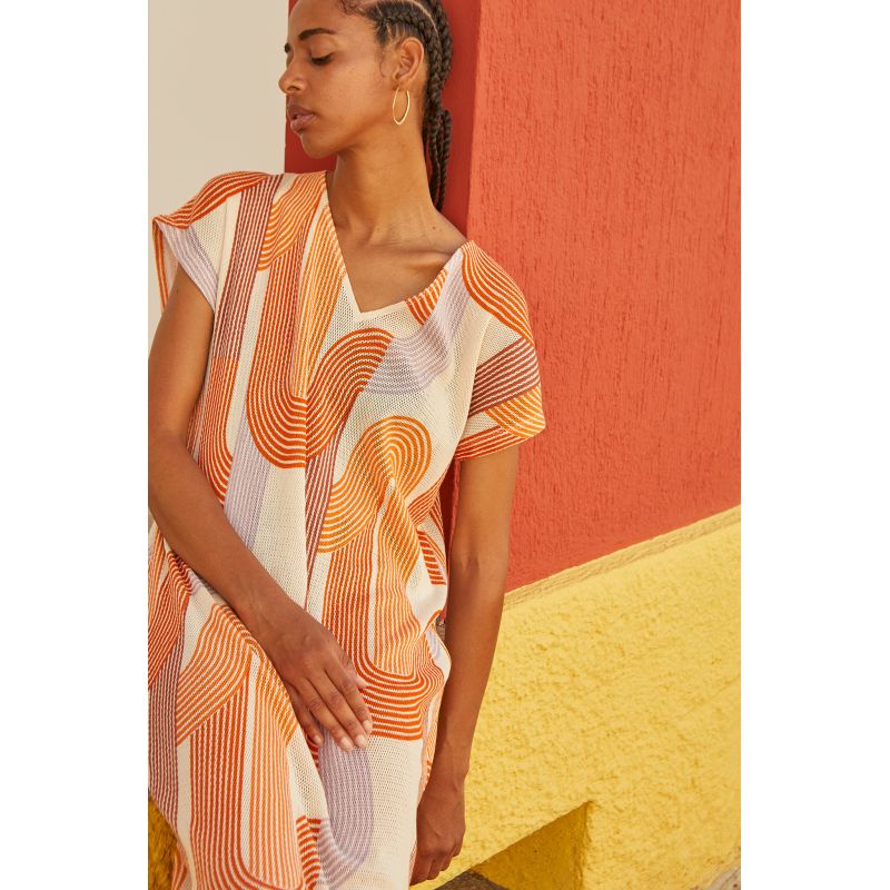 Coral Franca Zen Dress