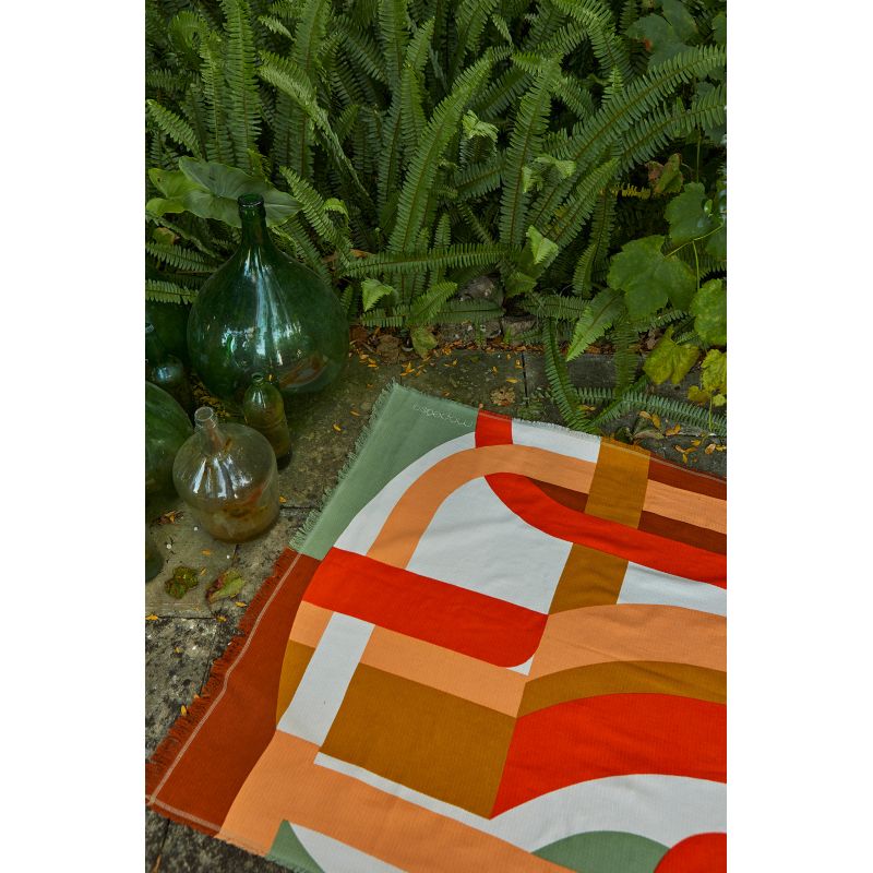 Orange Supersonic Beach Towel