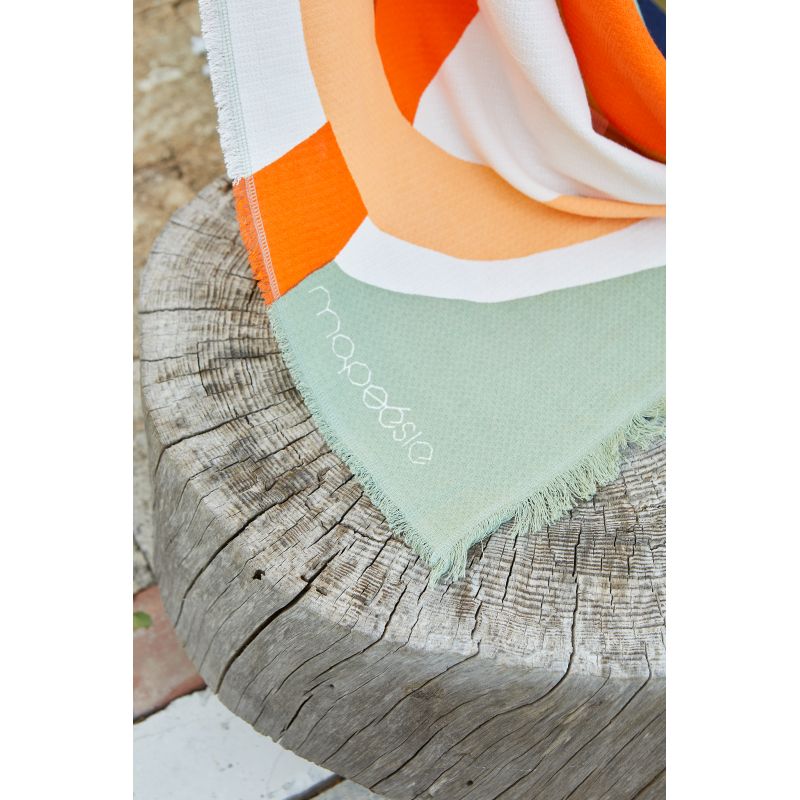 Orange Supersonic Beach Towel