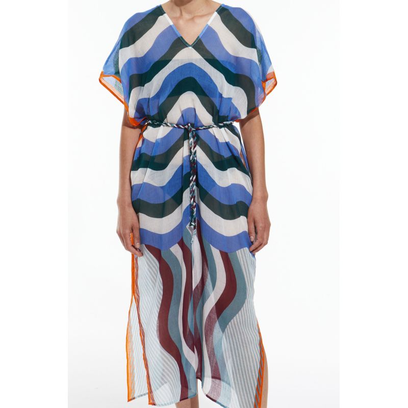 Blue Brown Hydra Gamma Dress