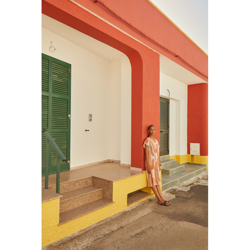 Coral Franca Zen Dress