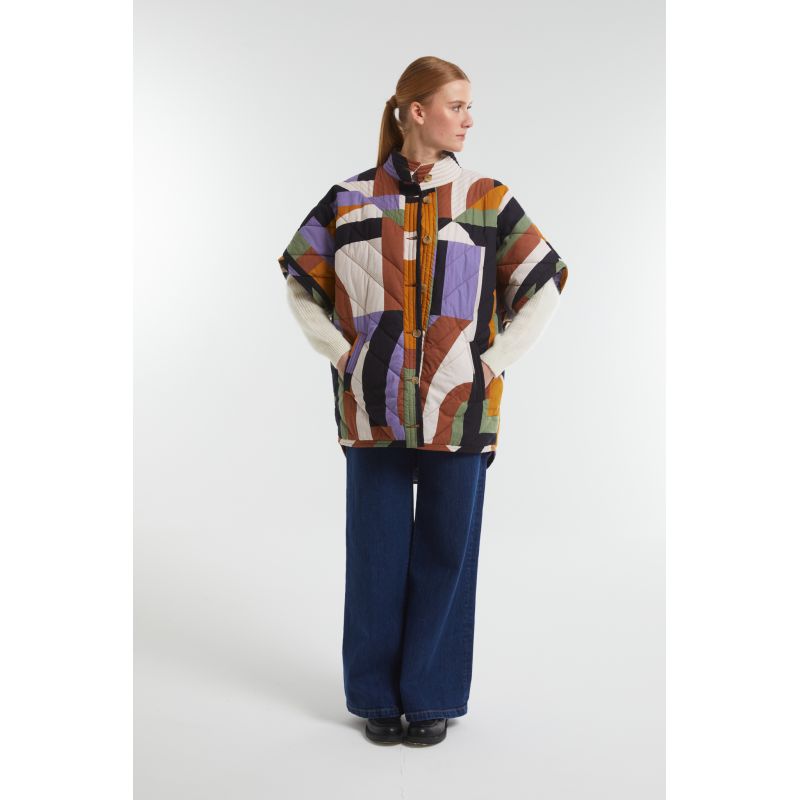 Brown Purple Erin Supersonic Coat