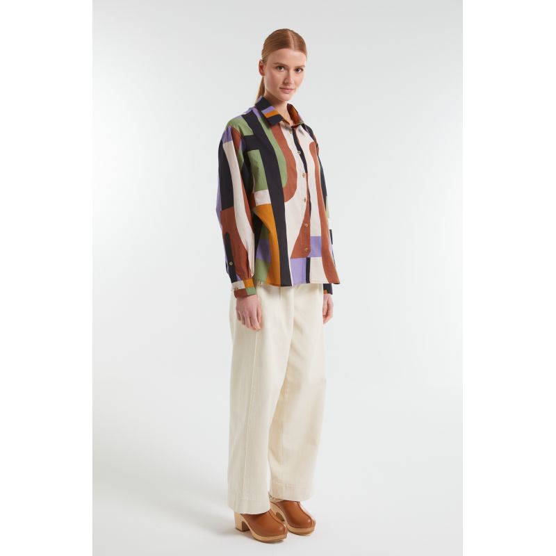 Chemise Rosalie Supersonic Brun Violet