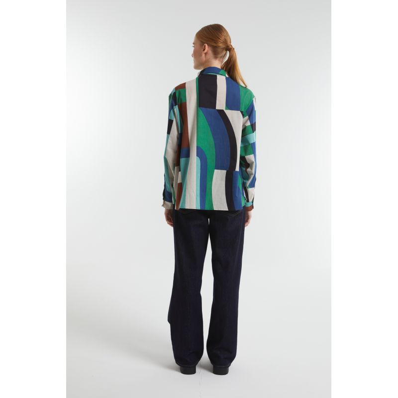 Blue Green Rosalie Supersonic Shirt