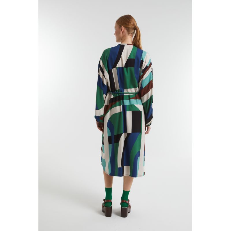 Blue Green Paradis Supersonic Dress