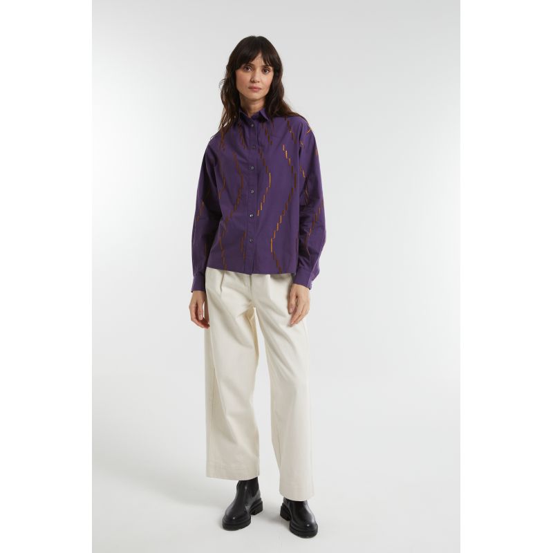 Purple Rosalie Calder Shirt