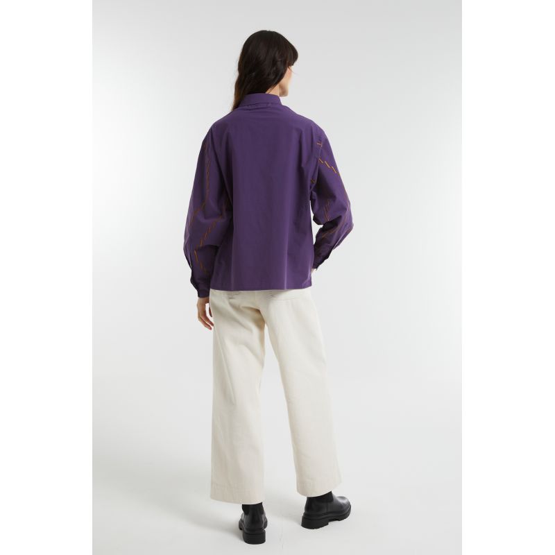 Purple Rosalie Calder Shirt