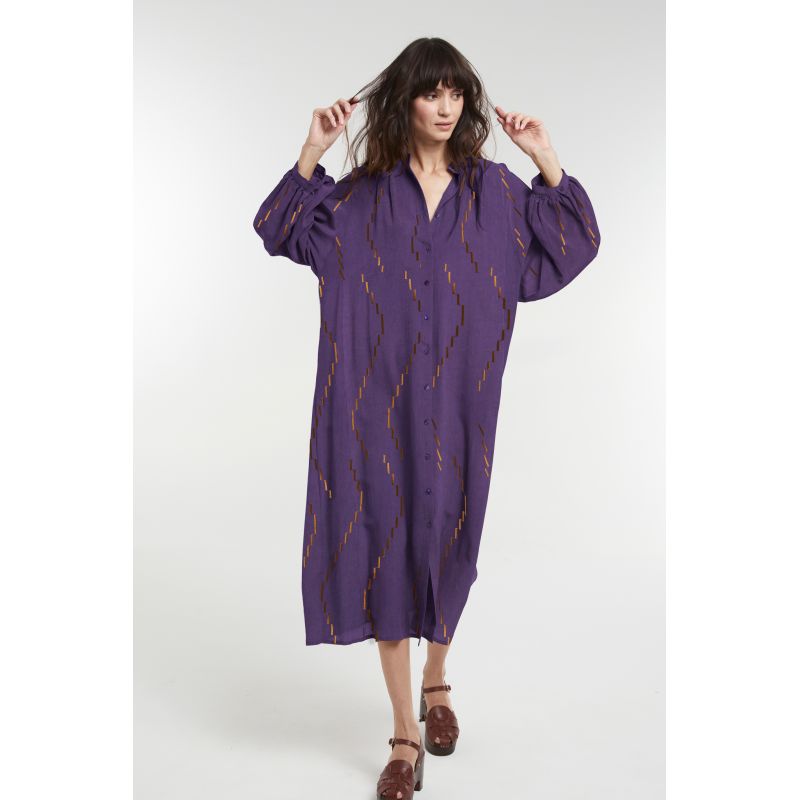 Purple Eulalie Calder Dress