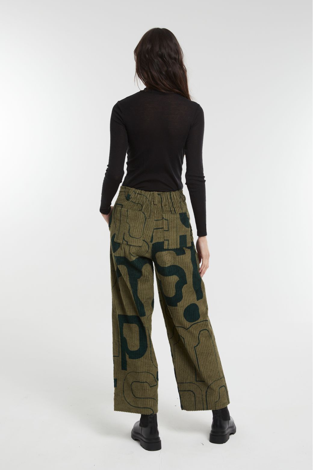 Bicolor Khaki Victor Lyrique Pants