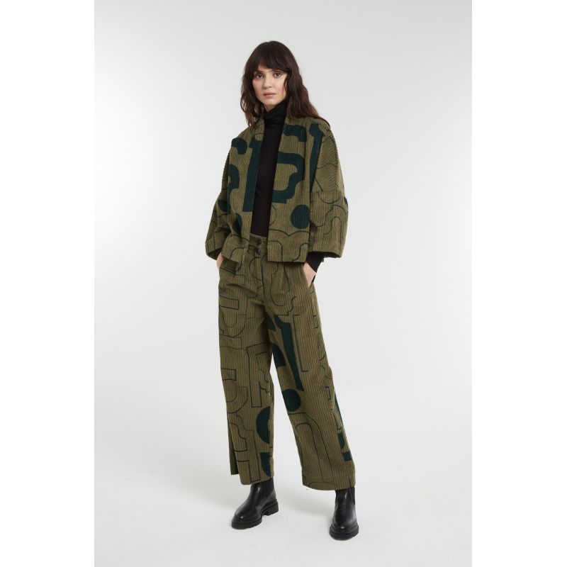 Veste Ada Lyrique Bicolor Kaki