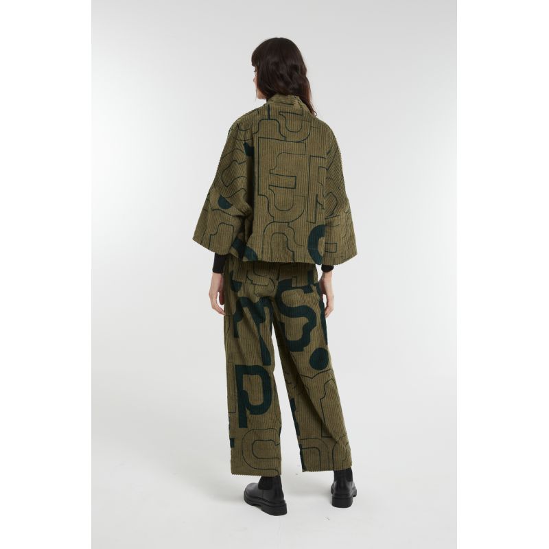 Bicolor Khaki Victor Lyrique Pants