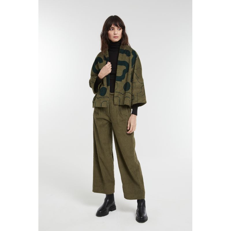 Veste Ada Lyrique Bicolor Kaki