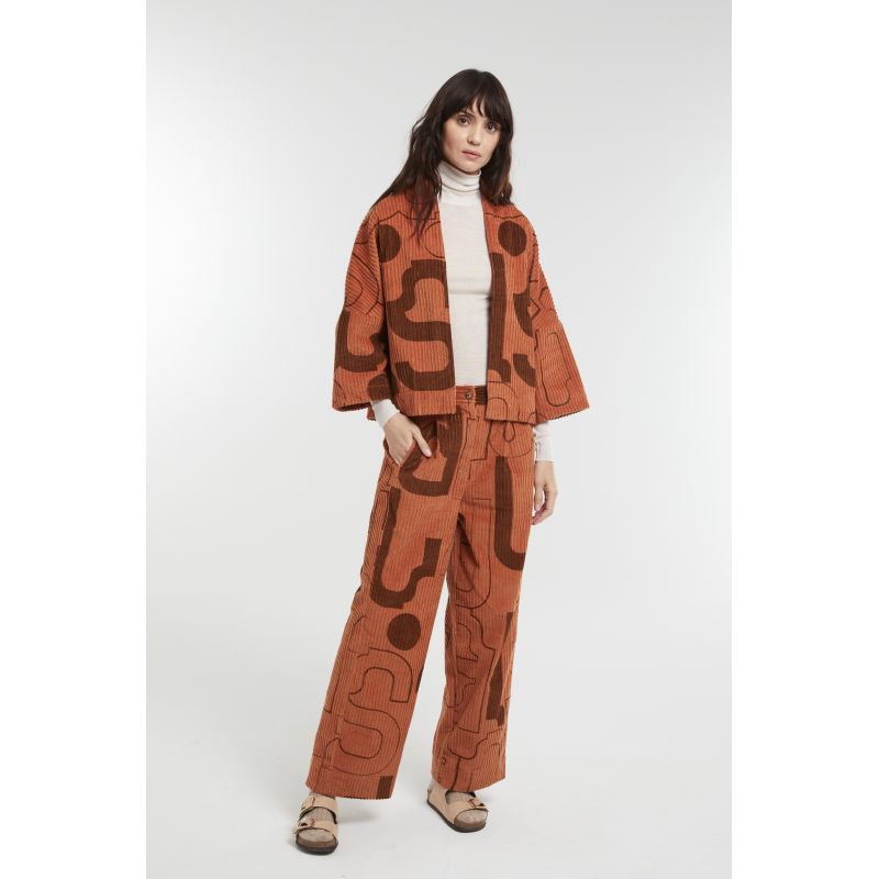 Bicolor Tan Ada Lyrique Jacket