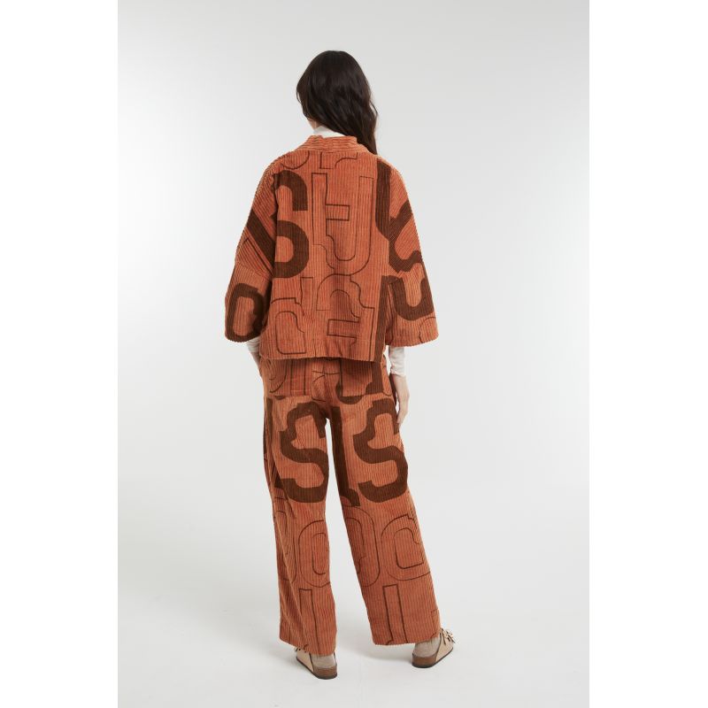 Bicolor Tan Victor Lyrique Pants