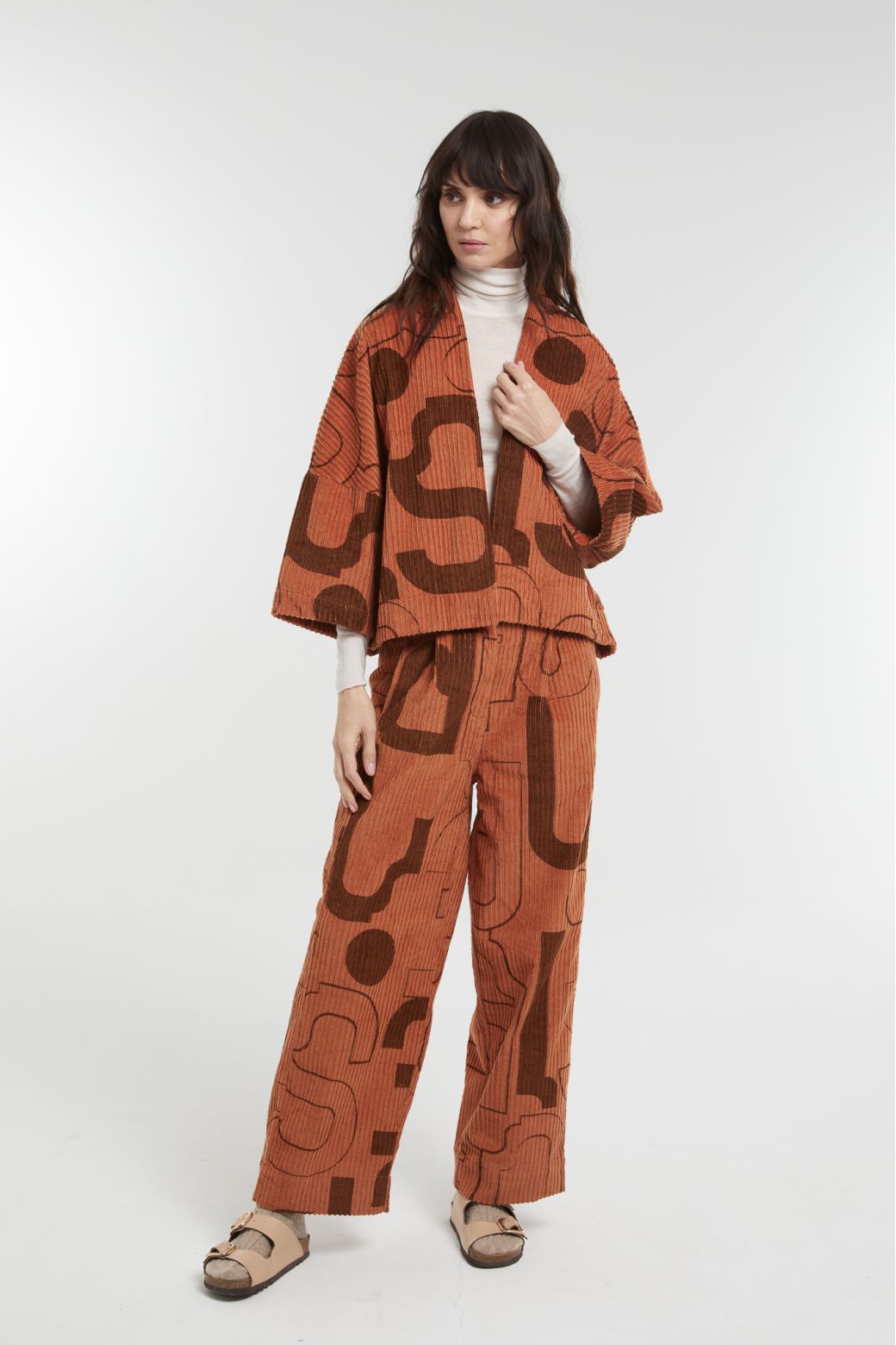 Bicolor Tan Victor Lyrique Pants