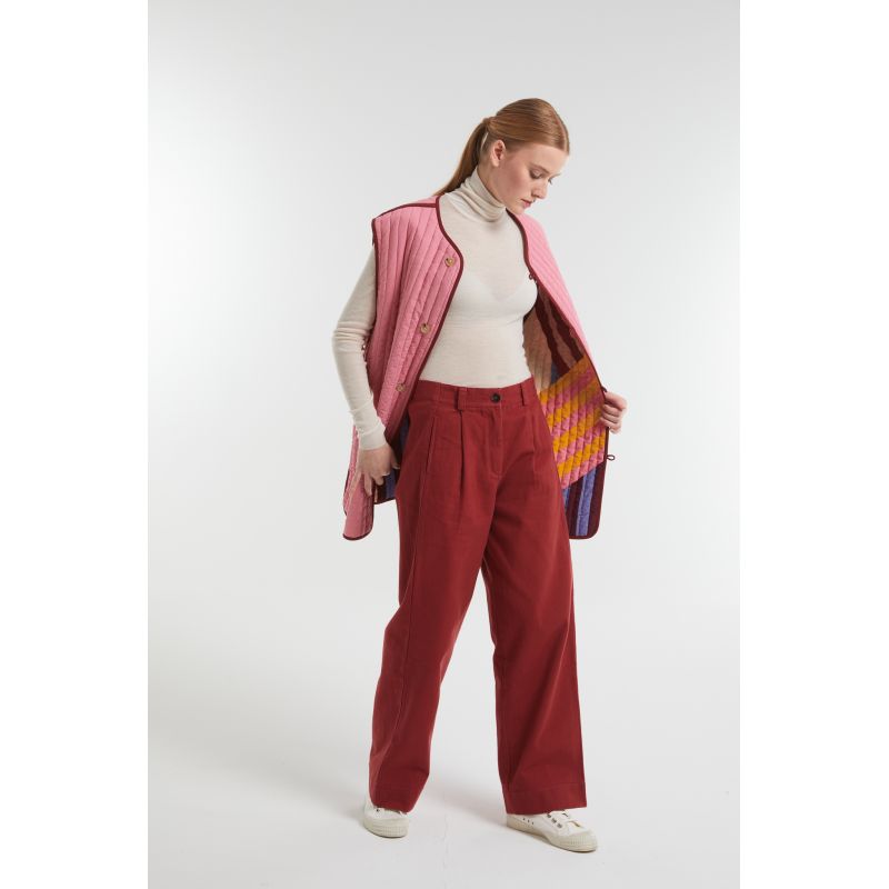 Pantalon Victor Alna Lie De Vin