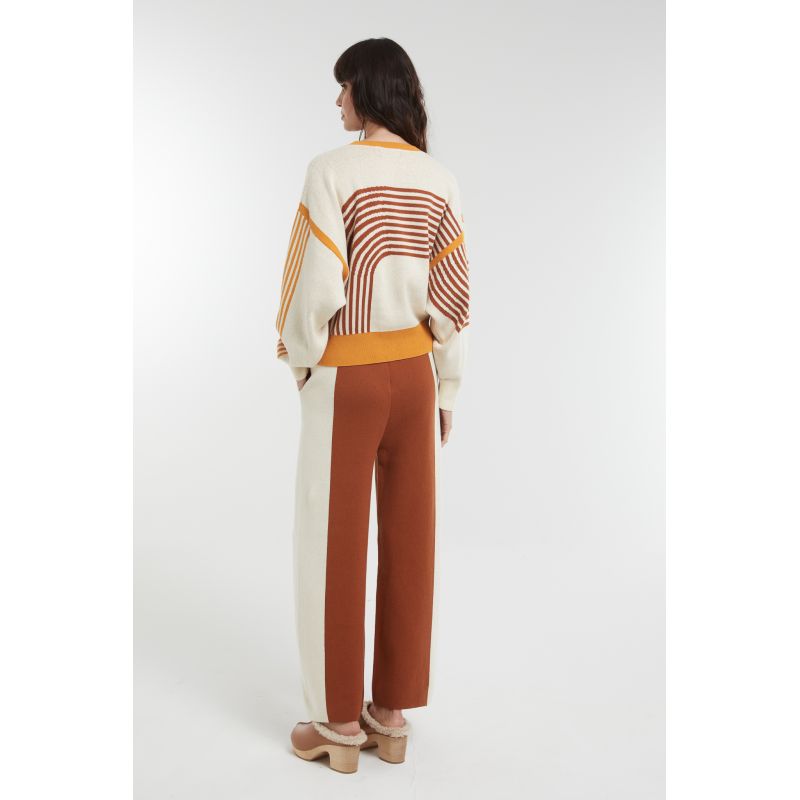 Pull Axel Zen Ecru Caramel