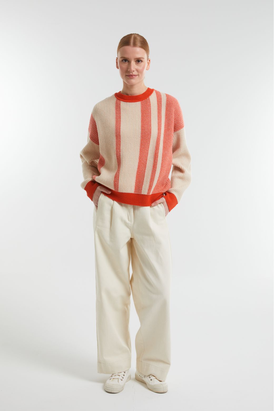 Coral Matilda Road Sweater