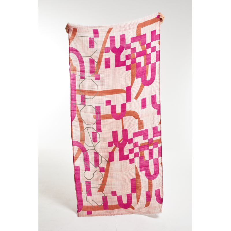 FoulardSigne Rose Flash