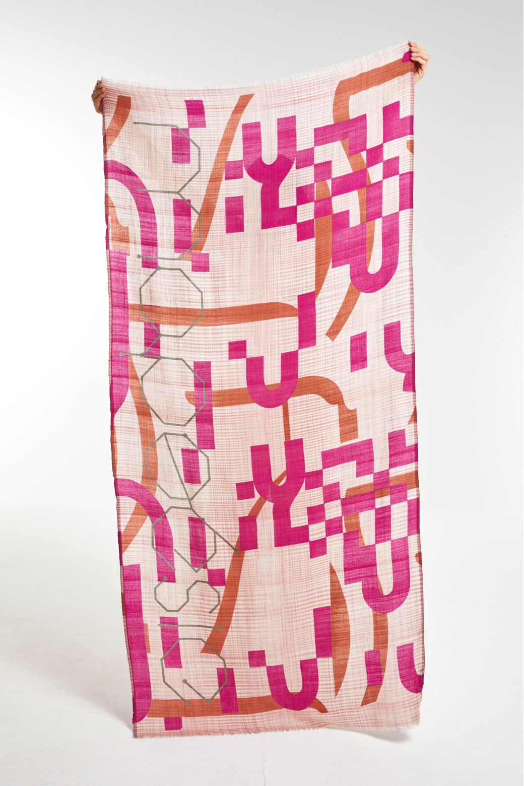 Bright PinkSigne Scarf