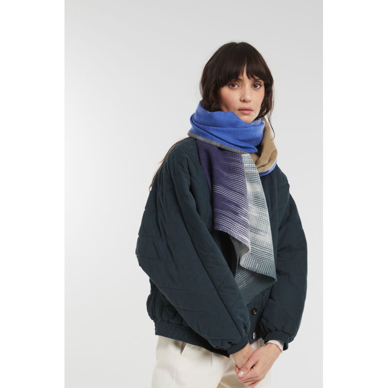 FoulardOsmose Bleu Vert