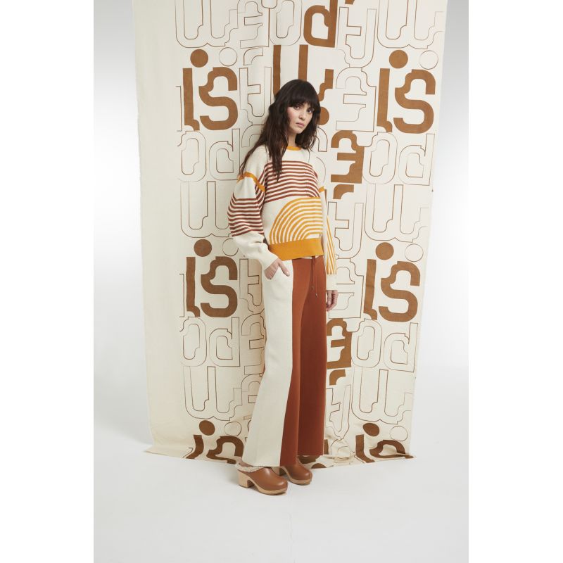 Pull Axel Zen Ecru Caramel