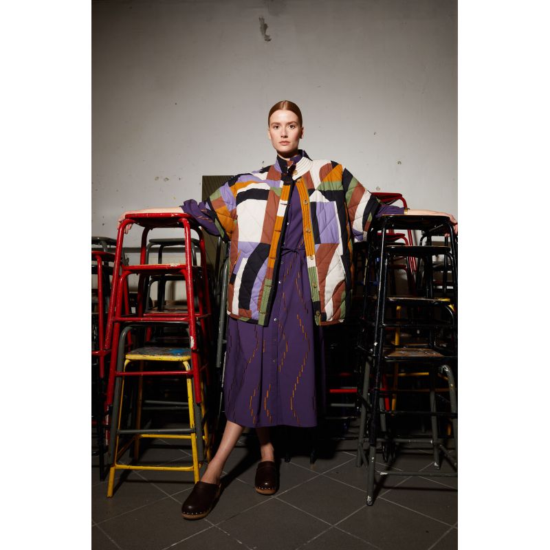 Purple Eulalie Calder Dress