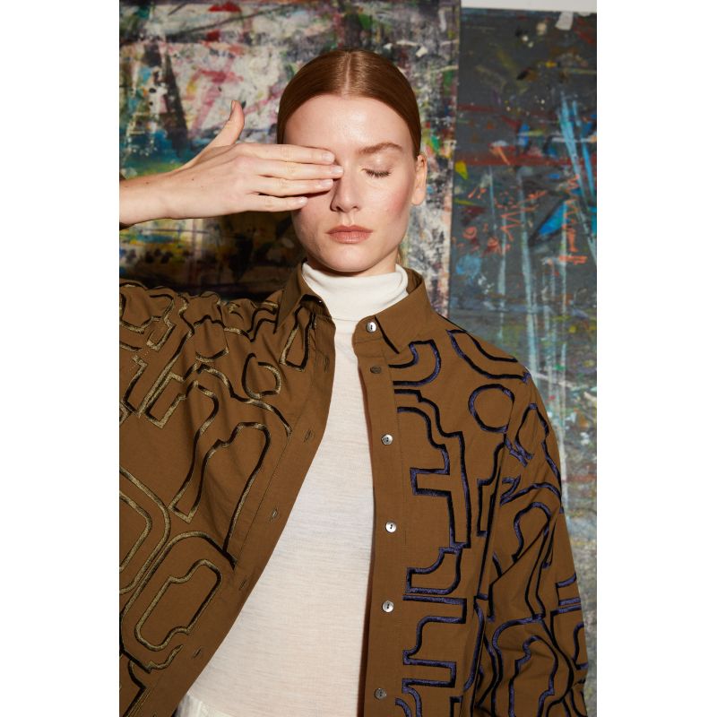 Khaki Rosalie Lyrique Shirt