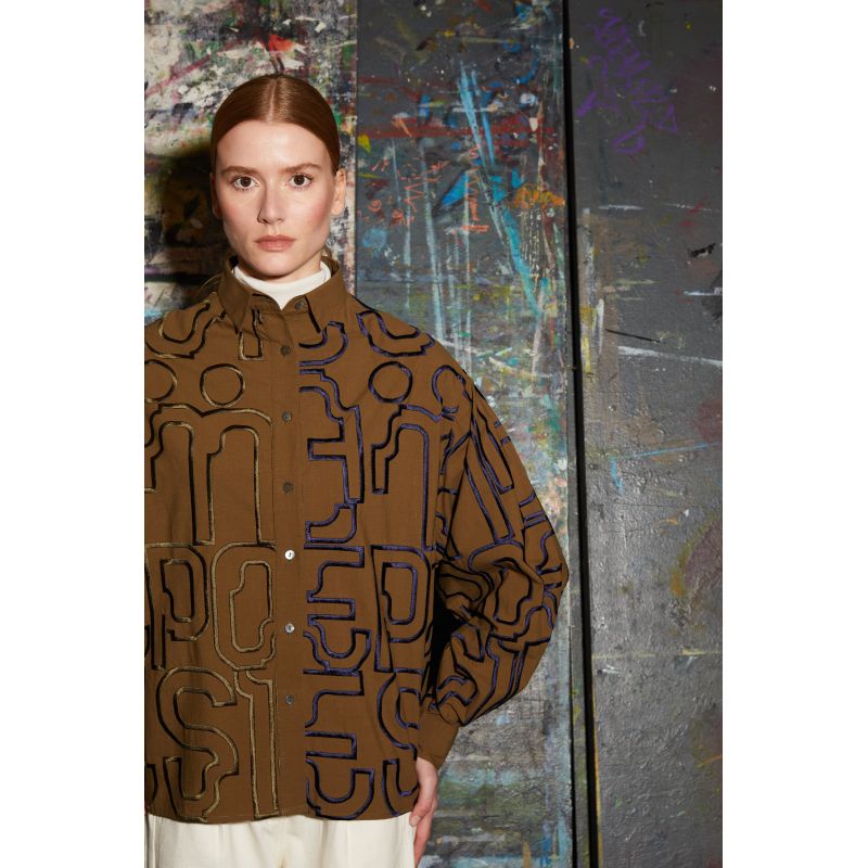 Khaki Rosalie Lyrique Shirt