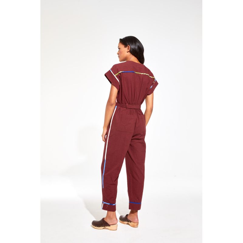 Mony Melodie Burgundy Jumpsuit