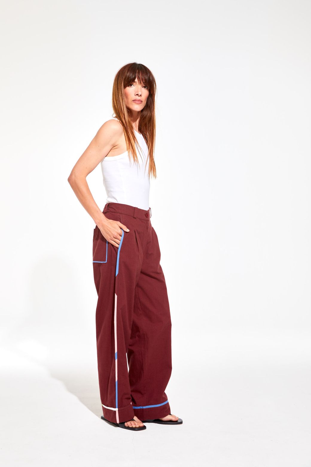 Pantalon Victor Melodie Bordeaux