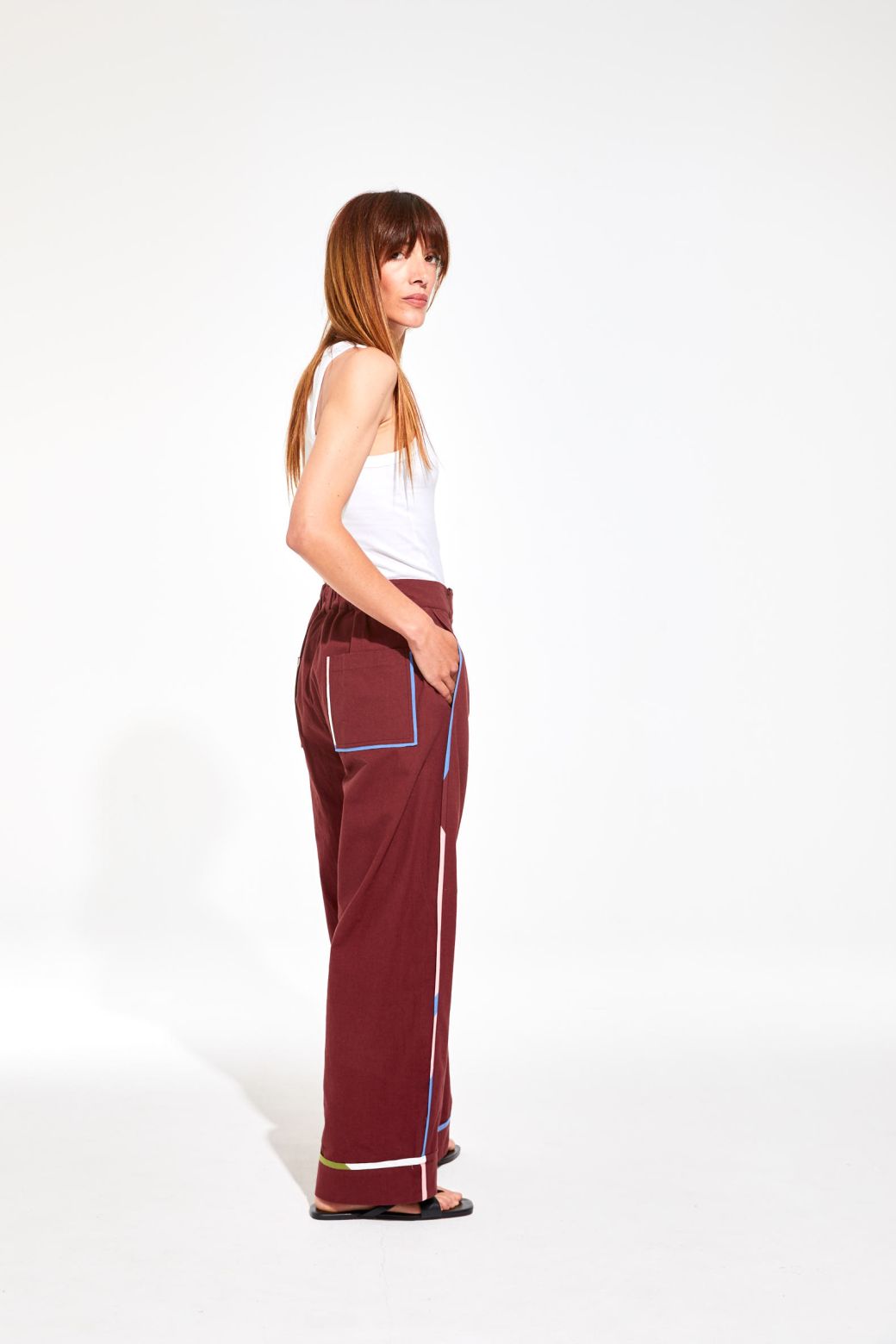 Pantalon Victor Melodie Bordeaux